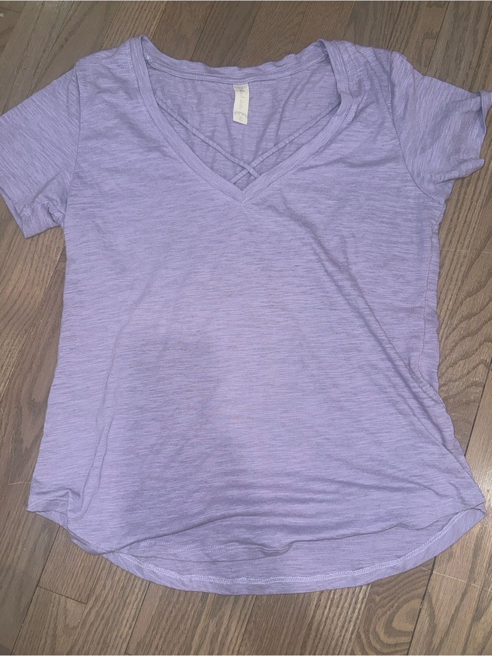 Altar’d State Lavender V-Neck Short Sleeve Top - Women's